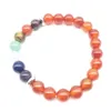 SN1342 Fashion Bracelet For Women Trendy Natural Carnelian 7 Chakra Mala Yoga Bracelet Meditative Yogi Balance Jewelry261M
