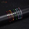 Vekno Lucky Crown Heart Bracelet for Women Men Multicolor Rope Cadena ajustable Pulsera DIY Handmade Family Friendship Gift1310n