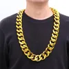 Catene hip hop oro colore grande collana a catena grosso acrilico per uomini punk punk oversize grandi collegamenti di plastica di gioielli da uomo 2021224h