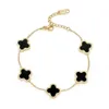 Wholale Jewelry Luxury Gift Stainls Steel 18K Gold Women Lucky Flower Bracelet272C