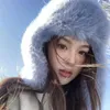 Berets 2023 Faux Fur Bomber Hats Outdoor Winter Warm Hat With Ear Flaps Man Women Luxury Thicken Earmuffs Protection