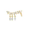 Dangle Earrings Pearl Crystal Temperament Ear ClipとStud One Piece Tassel Earringファッション韓国の女性ジュエリーアクセサリー