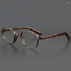 Zonnebrillen Frames Hoogwaardige Designer Acetaat Titanium bril Men Women Retro recept Computer Liepglas frame Vintage brillen