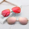 DESIGNERSSunglasses Oversized Women Flat Top Quay Square Sun Glasses For Female Vintage Mirror Ladies Shades UV400