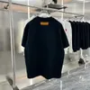 23SS Tasarımcı Mektup Baskı Tişörtleri Tee Sweatshirt Moda Yüksek Sokak Kısa Kollu Yaz Günlük Tişört Nefes Alabilir Erkekler Kadın Mürettebat Boyun Tees Elbiseleri Wo 12-310