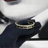 Tennisljus lyxig högkvalitativ högkvalitativ tung industri lyxig upplaga svart läder full diamant öppen armband mode