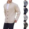 Maglioni maschili maschi casual bottone maglione maglione caldo giacca cardigan uomini swing cappotto di lana di lana robusti rastrelliere pesante