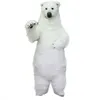 O mais novo traje de mascote de urso polar de alta qualidade Carnaval Unisex Roupe
