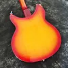 6 Strings Electric Guitar Ricken 325 Mahogany Body Rosewood FSunrise Sunflower Color Fast Shipping