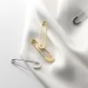 Xiha 925 Sterling Silver Hoop Earrings for Women Safety Pin Earings Fashion Jewelry 2021285V