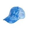 Bollmössor tie-dye tryck röriga bullar trucker vanlig baseball visir cap unisex hatt kvinnor trendiga casquette homme