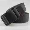 Belts Thickened Elastic Belt POM Plastic Flat Buckle Non-metal Security Non-porous Canvas Wear-resistant Comfort