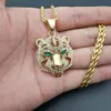 Lion en acier inoxydable Lion Leopard Tiger Head Bottle Opender Pendant 201014272Y