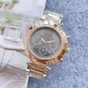 Designer Versage Vercaces Herrenuhr New Sage Three Eye Six Needle Quartz Steel Band Watch Strap Roman Cute Trend