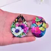 Charms 10pcs Mode geometrische Wassertropfenblumen -Acryl für Frauen Ohrring Halskette Armband Bag Schmuck DIY MAKEMALE