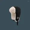 Berets 2023 Winter Pilot Hat Women's Outdoor Fashion Bomber Men's Russian Mailing Warm Trapper Ushanka Ski