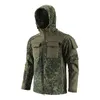 Giacca in pile polare con cappuccio da cappotto da caccia di abiti da combattimento tattico da combattimento tattico di abbigliamento camofago camuffato no05-238