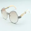 2020 new natural white buffalo horns legs sunglasses 7550178-B high quality whole diamond wrapped sunglasses frame size 55-22-140230R