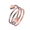 Новая мода роскошная красная медная нить кольцо кольцо магнитная терапия кольцо пара