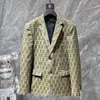 Desinger masculina blazers de algodón lino fashion diseñador de diseñadores clásico letra completa