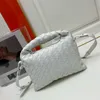 7a designer Minni Minni Knitting Clutch Genuine in pelle 22,5 cm Alta imitazione Crossbody Lady Lady Spalla Borse per spalle eleganti