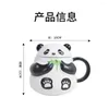 Mokken Panda Water Cup keramische mok met deksel goed uitziende meid niche design schattige kinderen creatieve thuis koffiekopjes