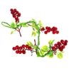 Decoração de festa simulada simulada uva frutas cachos de parede de parede caseira jardim uvas decorativas ornamentos pingentes de plástico artificial artificial