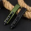 Nieuwe Micro Tech UT85 (A14) OTF Auto Knife 2.952 "D2 Steel Blade, aluminiumlegering, camping Outdoor Tactical Combat Zelfverdedigingsmessen EDC Pocket Tool UT88