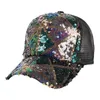 Ball Caps Arrival Fashion Sequin Mesh Cap Outdoor Breathable Sunscreen Sunshade Baseball Sun Peaked