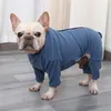 Hundklädåterställning kostym fast färg anti-lickande husdjur postpartum kläder andningsbara inlägg för kattvalpförsörjning