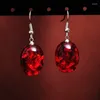 Boucles d'oreilles en peluche 1 paire femme rétro fille fille jaune rouge vintage suspendu dames fashion bijoux