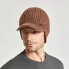 Beretti inverno color solido cappelli in lana a maglia morbida a maglia