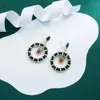 Boucles d'oreilles en peluche en traîneau de Noël à la mode pour les femmes filles 2023 Tendance femme de mode de boucle d'oreilles bijoux