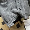 Men's Sweaters Stylish Grey Knitted Cardigan For Men V Neck Button Up And Comfortable Perfect Layering In Spring Autumn