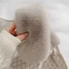 Écharpes chât en fourrure en tricot