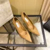Heiße High Heels Kleiderschuhe Designer Sandals Classic Brand Casual Party Perle Strass Frau außerhalb echtes Leder 8cm