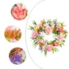 Decorative Flowers Artificial Wreath Heart Shaped Garland Adorn Prop Memorial Valentine's Day Of Love
