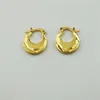 Fashion Real 9 K Boucles d'oreilles en or jaune massif en or solide