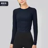 Chemises actives Cloud Casquer les femmes chemises de yoga à manches longues Blouse Fitness Sports Gym Crop Top sexy Running T-shirts Winter Girl Workout