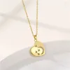 Pendant Necklaces Sweet Moon Star Heart Stainless Steel For Women Korean Fashion Romantic Wedding Party Jewelry Wholesale