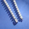 Ny ankomst högkvalitativ män Kvinnor smycken 6mm 925 Sterling Silver VVS Moissanite Diamond Freshwater Pearl Tennis Chain Halsband