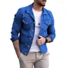 Giacche da uomo giacca di jeans da uomo 2024 Spring Autumn Inghilterra Fashion Trend Slimt Fit Street Casual abbigliamento casual cappotto