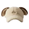 Visir Embroidery Puppy Hat Year Winter Party Decorations Festive Stage Shows