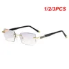 Telai di occhiali da sole 1/2/3pcs occhiali presbiopici Anti Blue Light Eye Care Ultra Rimless Reading Presbyopia