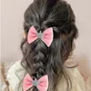 Accessori per capelli ncmama 1.5 pollici 8pcs mini corona arco con clip per bambina rosa bianco bowknote formela barili.