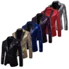 Men's Suits Men Sequins Designs Plus Size 2XL Black Velvet Gold Sequined Suit Jacket DJ Club Stage Party Wedding Clothes