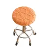 Couvoirs de chaise 2024 Velvet Stretchy Bar Tabouret Round Cushion Barstool Hlebcovers Cover