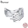 925 Sterling Silver Angel Wing Finger Ring Platinum Plated Adjustable Size 6-9 Original Design Ring for Women SCR512 210512297i