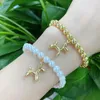 Link Bracelets 5pcs/lot Selling Adjust Bracelet Dog Shell Pearl Beads Jewelry