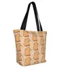 SAGGI SHOPING KAWAII CINETTO CAPYBARA TOTE AMORE ANIMALI REUSABILE CANVAS SCOPPA SPUCHI